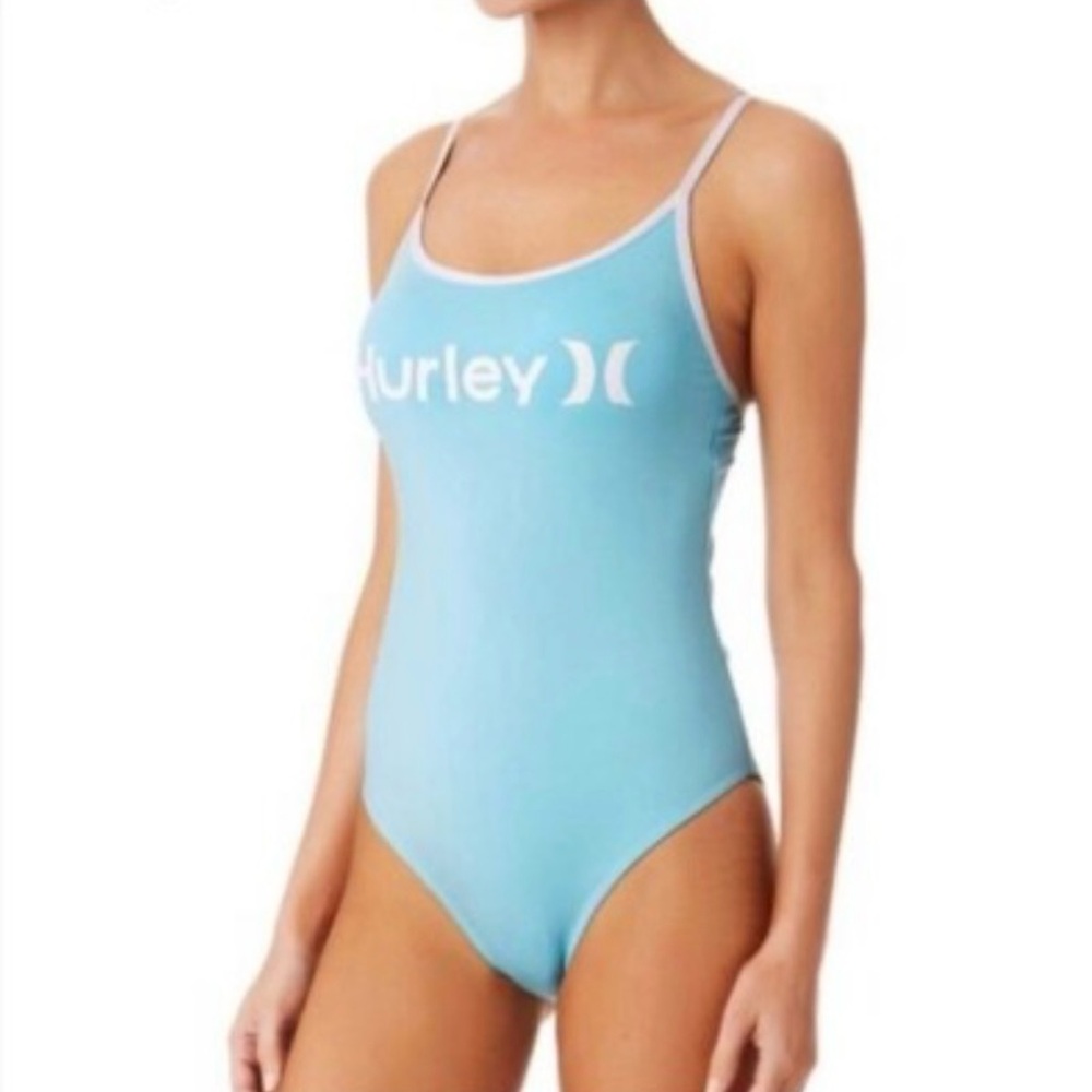 NWT Hurley One-Piece blue Swimsuit Women's Athletic 1pc Size XL